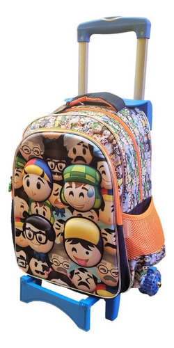 Mochila Escolar Con Carro Primaria Chavo Del 8 Urbania Color Azul