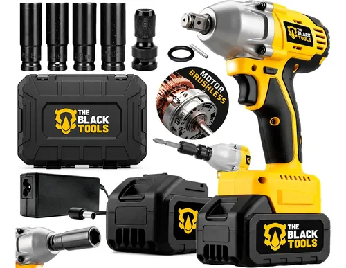 Chave De Impacto A Bateria 21V 1/2" Pol 2400 Rpm Bivolt Com Acess...
