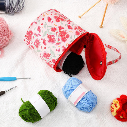 Bolsa De Tejer, Bolsa De Almacenamiento Para Lanas, Rojo