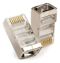 Comprar Conector Rj45 Cat6 Blindados Pasante Elisantech  (100 Und)
