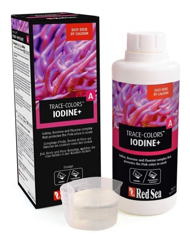 Red Sea Trace Colors A Suplemento De Iodo 500 Ml P/arrecife 