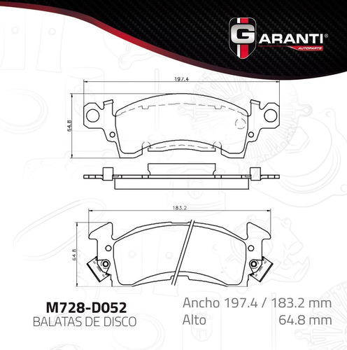 Balata Para Chevrolet P20 1972 - 1984 (garanti)