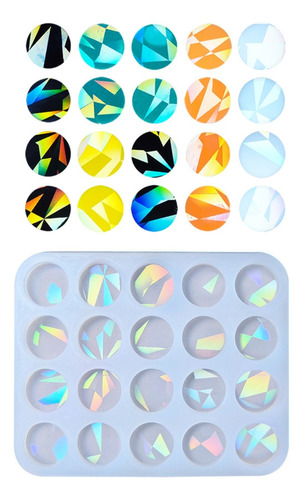 Para Colgante De Joyería De Silicona Con Molde Redondo