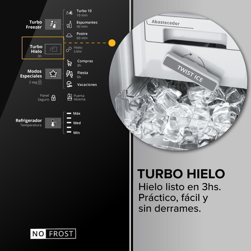 Heladera No Frost Whirlpool 500 Lts Inox Wrm57k1