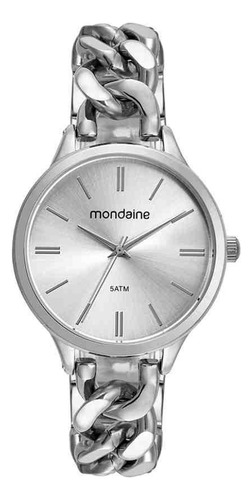 Relógio Mondaine Prata Feminino Analógico 32591l0mvnm2 4,0cm