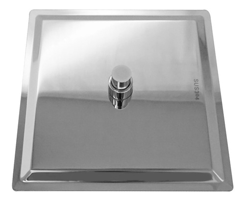 Lux Sany Cuadrado10 Set 2 Regaderas Cuadradas 24.6cm Inox