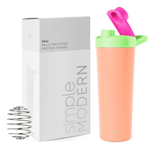 Botella Mezcladora De Acero Inoxidable Para Batidos Reusable