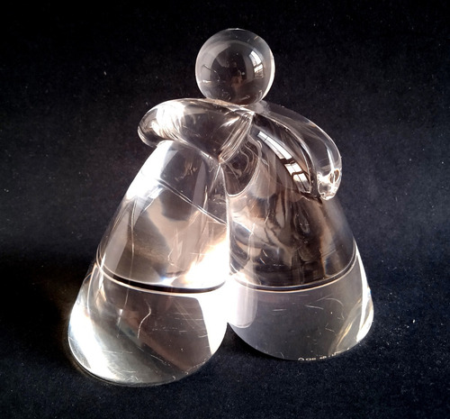 Figura Cristal Transparente Steuben Love Embrace (Usado)