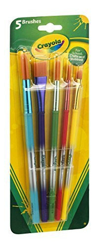 Crayola Arts & Craft Brushes, Surtido 1 Ea (paquete De 6)