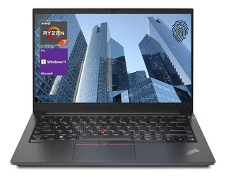 Lenovo Thinkpad E14: Laptop Empresarial De 14'', Amd Ryzen 7 7730u, 16 Gb De Ram, Ssd De 512 Gb, Lector De Huellas Dactilares, Hdmi, Rj45, Wi-fi 6.
