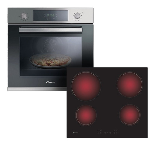 Combo Candy Electrico Horno Fcp605xl + Anafe Ch64ccb Color Acero inoxidable