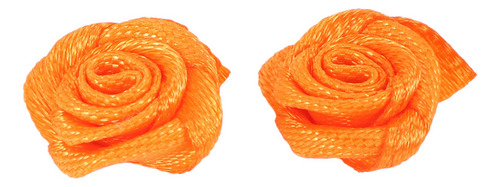 Rosetones Hechos A Mano Con Forma De Rosa Satinada, 400 Unid