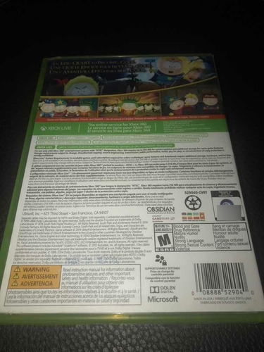Videojuego South Park The Stick Of Truth Para Xbox 360 (Usado)