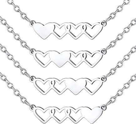 Focalook Collares Para Mejores Amigas, 2/3/4 Piezas, Collar