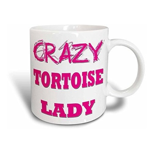 Taza De Cerámica Crazy Tortoise Lady, 11 Oz, Color Bla...