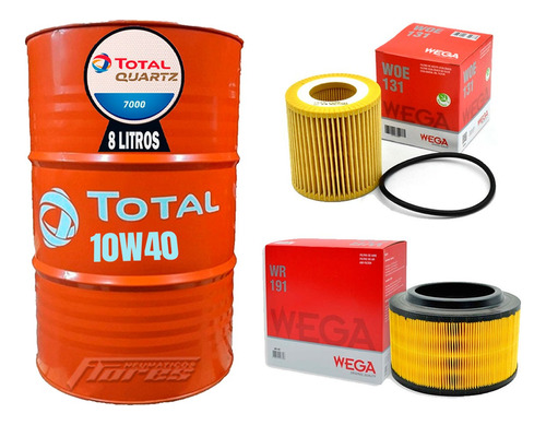 Cambio Aceite 10w40 8l + Kit Filtros Ford Ranger 2.2 Tdci