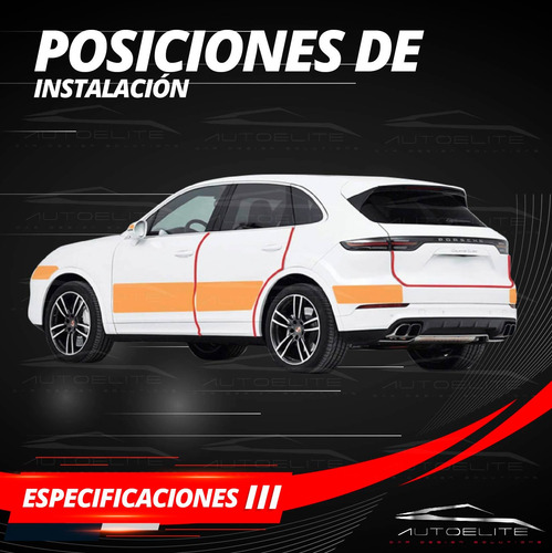 Imagen 6 de 10 de Cinta Protector Filo De Puertas Para Auto 5 Metros Colores