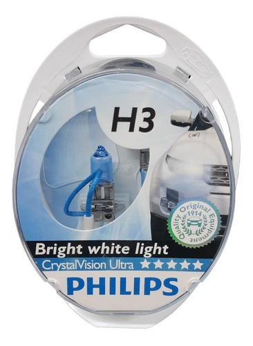 Lamparas Philips H3 Cristal Vision Ultra