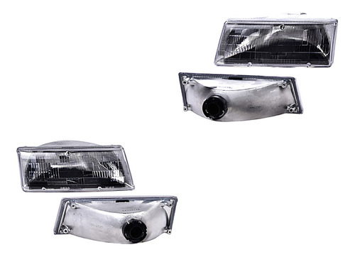 Par Faros Delanteros C/base Chrysler Shadow 89-94 Depo