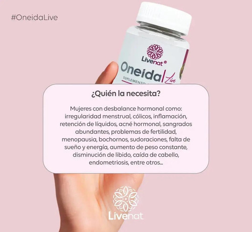 Oneida Live + Myo & D-chiro Inositol 40:1 | Salud Femenina Sin Sabor