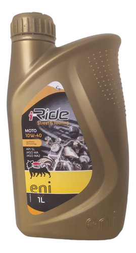 Aceite Moto Eni I Ride 10w 40 Sintetico Made In Italia 1 Lit