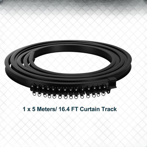 Barra De Cortina Flexible Y Elegante Para Techo, Resistencia