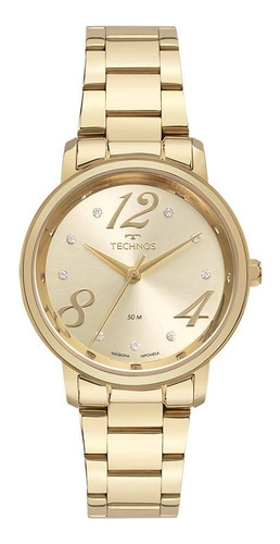 Relógio Technos Feminino Elegance Dourado 2035mya/1d 32mm