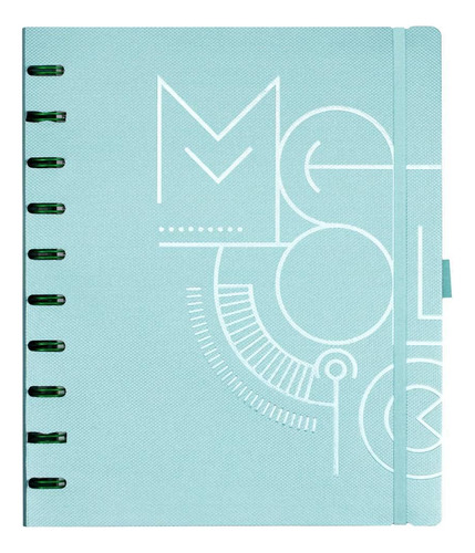 Caderno Sys Flex Coleção Metallic Verde- Plus - Ótima