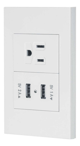 Volteck Cousb-eb Placa Armada 1contacto 2puertos Usb 1.5mode