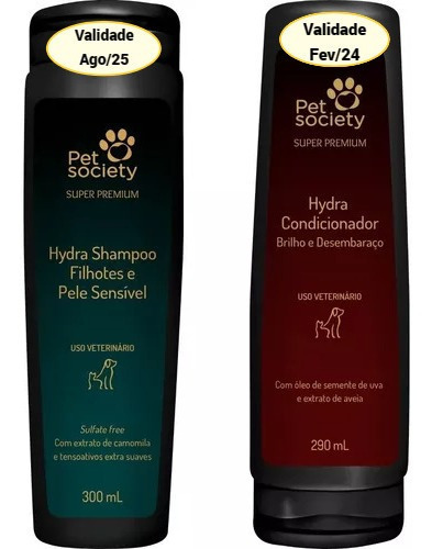 Kit Shampoo Hydra Filhotes Condicionador Brilho Desembaraço