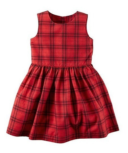 Vestido De Niña Marca Carters Rojo Cuadrado | Meses sin intereses Vestido De Niña Marca Carters Rojo Cuadrado | Meses sin intereses