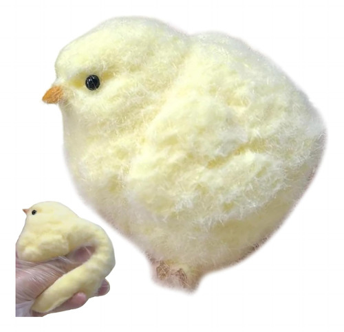 2 Piezas De Pollo Grande Y Esponjoso Silicona Hecho A Mano