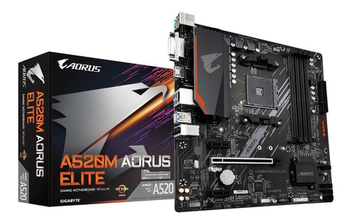 Mother Gigabyte A520m Aorus Elite Socket Am4 3ra Gen -