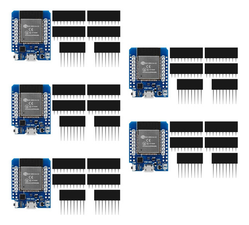 5 Piezas D1 Mini Esp32 Esp-wroom-32 Wlan Wifi  Bluetooth Iot