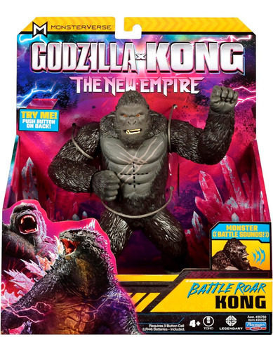 Godzilla X Kong - Figura De Battle Roar Kong Con Sonidos New