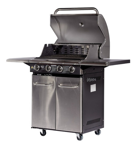 Parrilla Gas Bbq Grill Q4 Acero Inoxidable Tapa 4 Quemadores