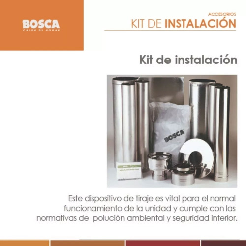 Imagen 3 de 10 de Kit Instalación Salamandra Bosca K350 Tubería