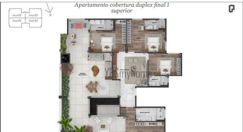 Apartamento À Venda, 168 M² Por R$ 1.771.000,00 - Juvevê - Curitiba/pr - Ap3759