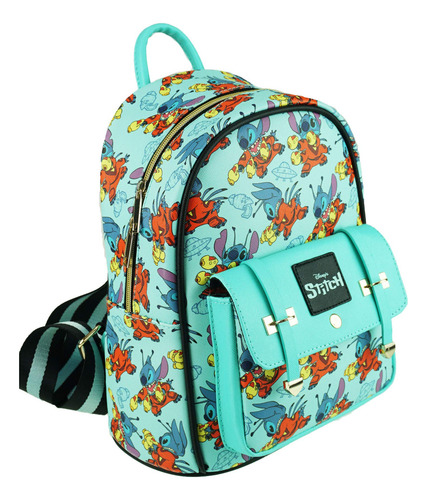 Lilo And Stitch - Proyecto 626-11 Mochila De Piel Sintétic.