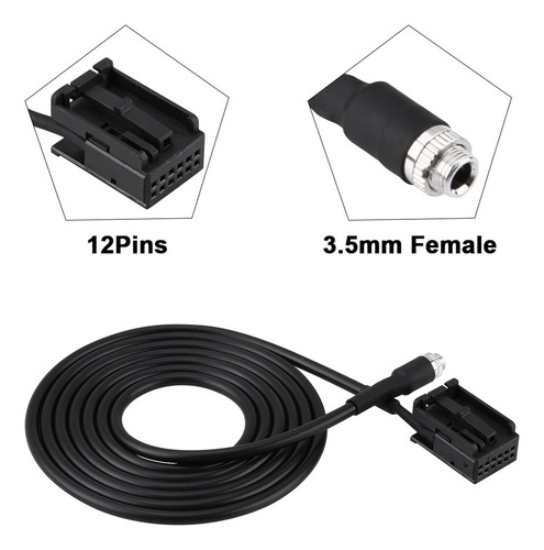 Adaptador De Cabo Auxiliar De Entrada De Áudio Mp3 6000 Cd