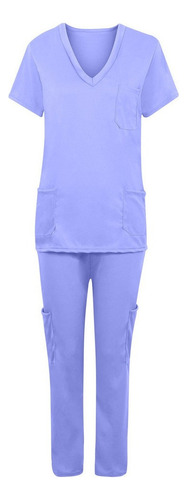 Conjunto De Uniforme De Trabajo De Enfermería Tops+pants 100