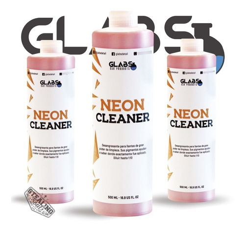 Glabs | Neon Cleaner | Desengrasante / Limpiador De Llantas