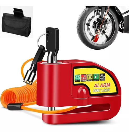 Candado de disco de alarma antirrobo, sistema de alarma de seguridad d –  Moto raptor