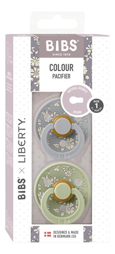 Chupetes Bibs Liberty Set X2 Unidades Bpa Free Caucho