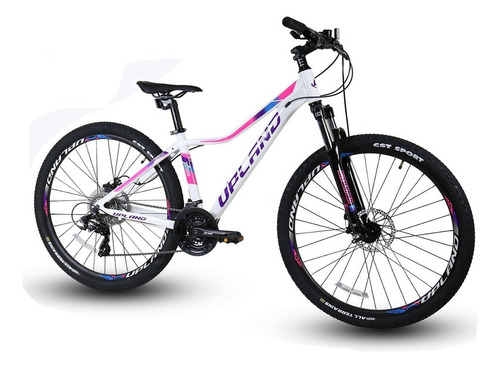 Bicicleta Upland X100 Aro 27.5 De Dama Color Blanco Tamaño Del Cuadro M