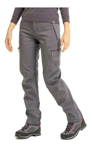 Pantalon Termico Impermeable Softshell Con Micropolar Mujer