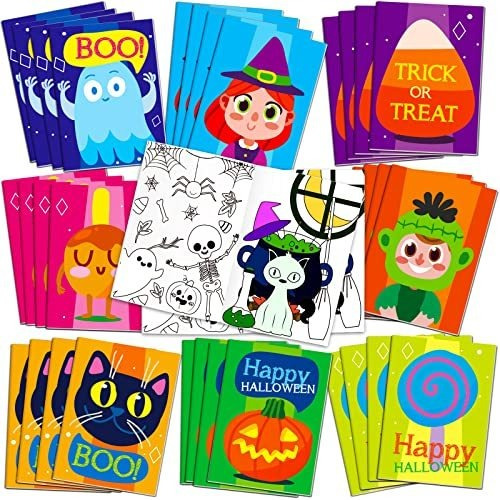 32 Pack Halloween Para Colorear Libros Juguetes Bulk, Nfndl