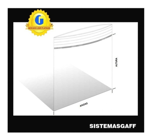 Imagen 3 de 4 de 100 Bolsas Para Ropa Prendas 17x25cm Cierre Zipper Hermético