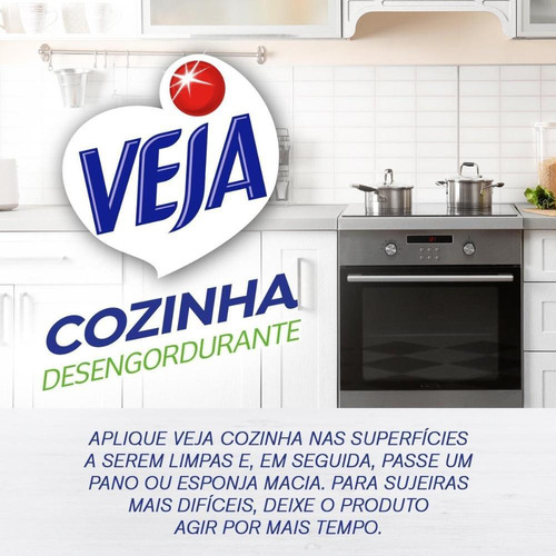 Imagem 4 de 7 de Limpador Desengordurante Veja 500ml Limão Pulverizador
