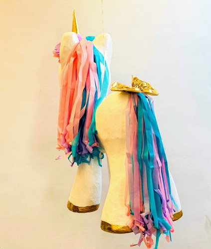 Imagen 3 de 3 de Piñata De Unicornio Jumbo